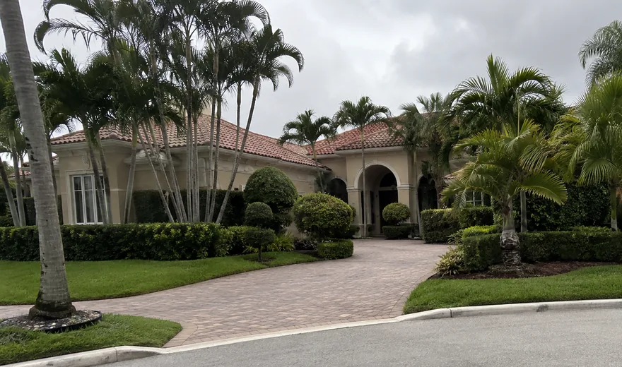 Roofing in Boca Raton FL, barrel tile roof on a Boca Del Mar house