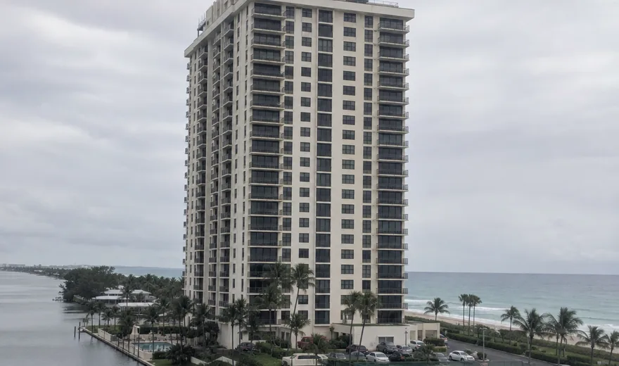 Roofing in Hillsboro Beach FL, tile roof on an oceanfront property